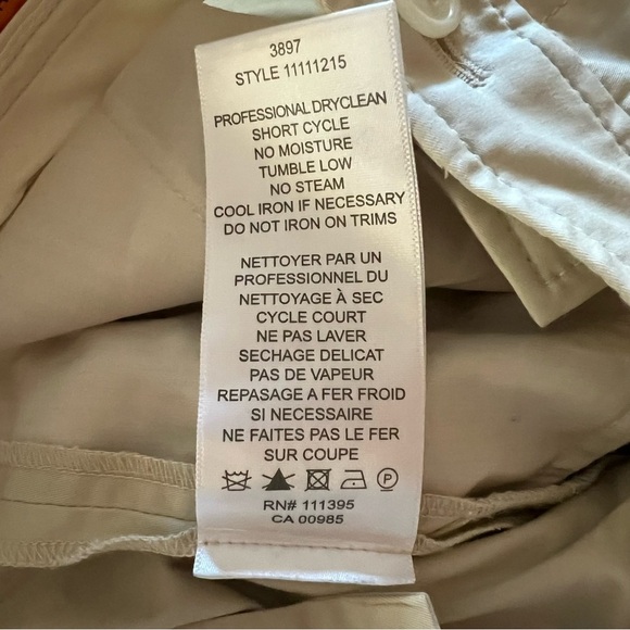 Tory Burch New With Tag Women’s Darbi Khaki Pants. - Picture 5 of 6